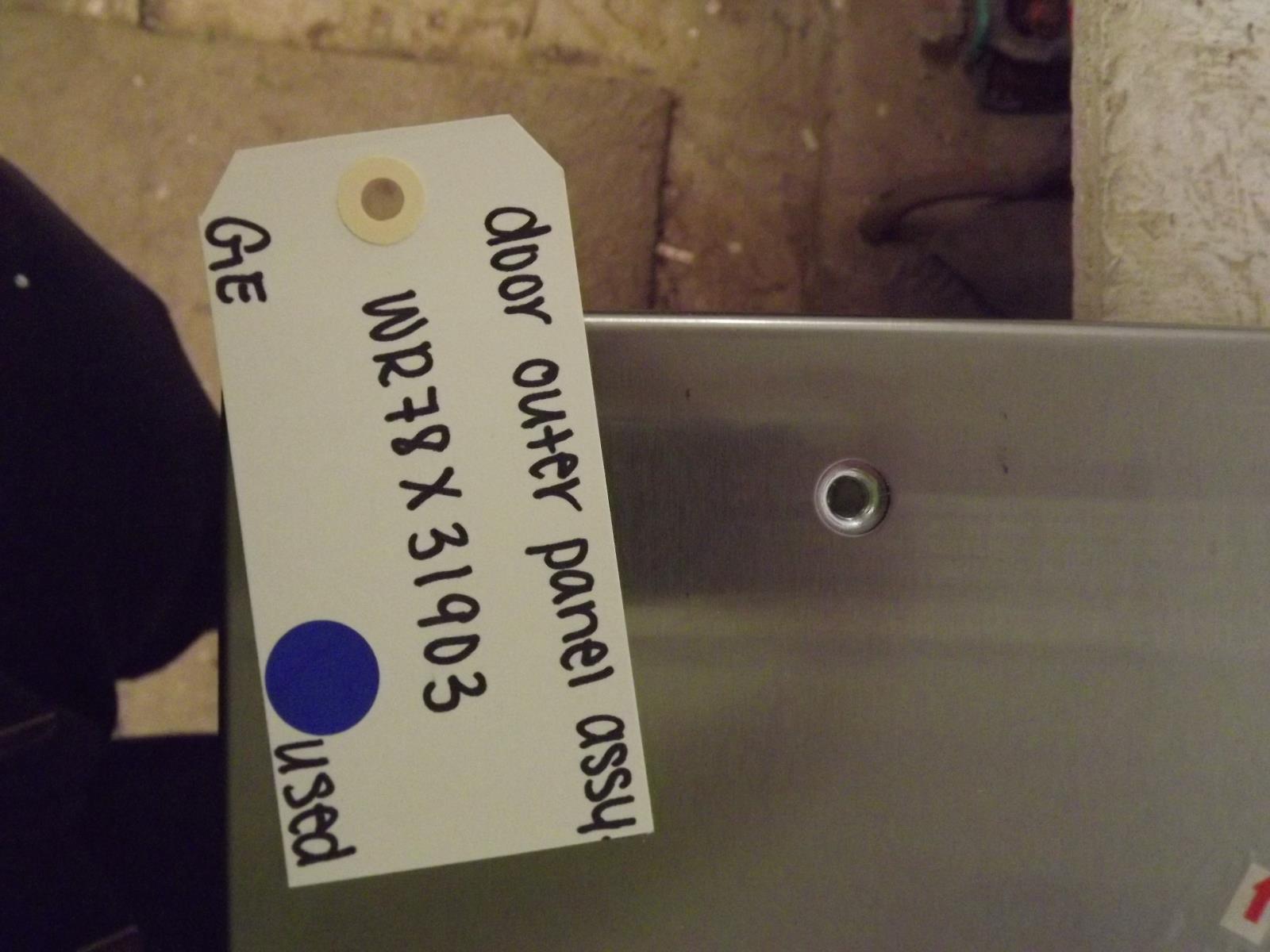 GE Refrigerator WR78X31903 Door Outer Panel Assembly Used GE Refrigerator WR78X31903 Door Outer Panel Assembly Used